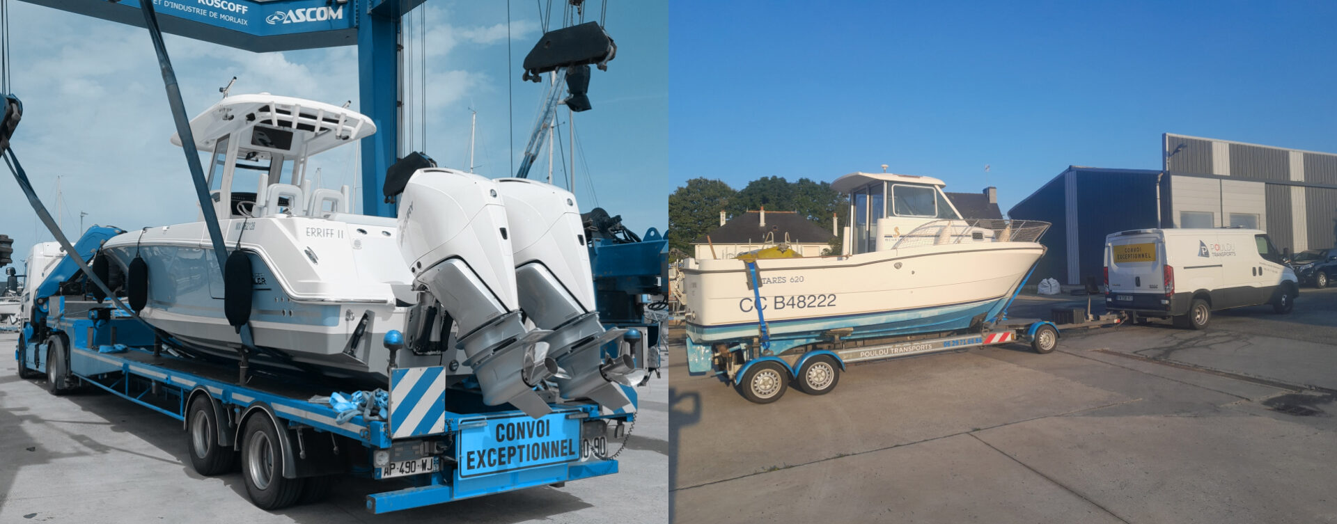 Transports de bateaux à Dinard : POULDU NAVAL BATEAUX